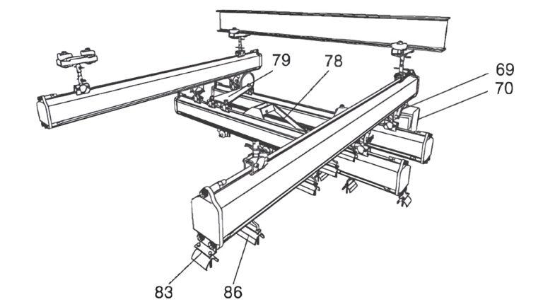 Double girder Suspension crane