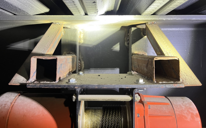 Annual inspection of winches and cranes 7